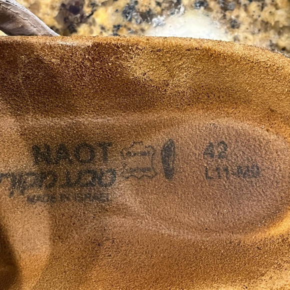 LAST CALL NAOT Prescott Slide Sandals White Silver Strappy 42 US Women’s 11 - Picture 8 of 12